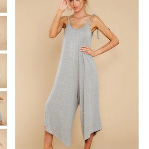 Red Dress Boutique/Jolie Heather Grey Jumpsuit, S